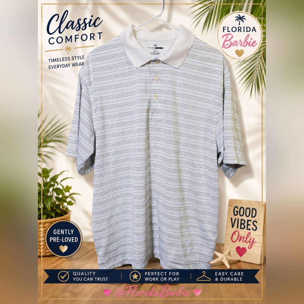 Mens Classic Top By Grand Slam Golf Sporty XL Casual Polo Shirt